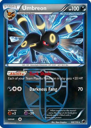 Umbreon (Team Plasma) 64/116 - Plasma Freeze Reverse Holofoil-1