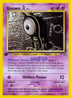 Unown [A] (33)/75 - Neo Discovery 1st Edition-1