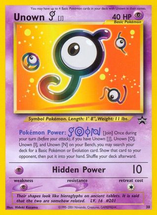 Unown [J] 38/53 - WoTC Promo-1