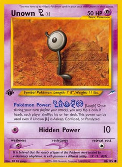 Unown [L] 86/105 - Neo Destiny 1st Edition-1