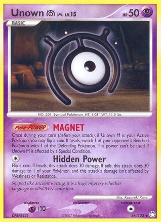 Unown [M]/123 - Mysterious Treasures Reverse Holofoil-1