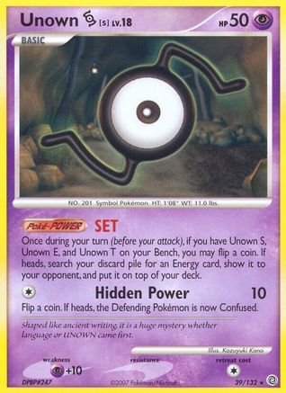 Unown [S]/132 - Secret Wonders-1
