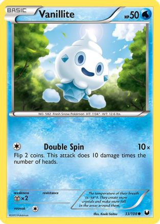 Vanillite/108 - Dark Explorers Reverse Holofoil-1