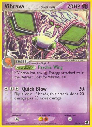 Vibrava - 024/101 (Delta Species) 24/101 - Dragon Frontiers-1