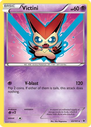 Victini (43)/101 - Noble Victories Reverse Holofoil-1