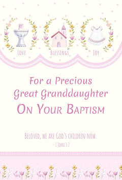 Great Granddaughter Baptism Card-1