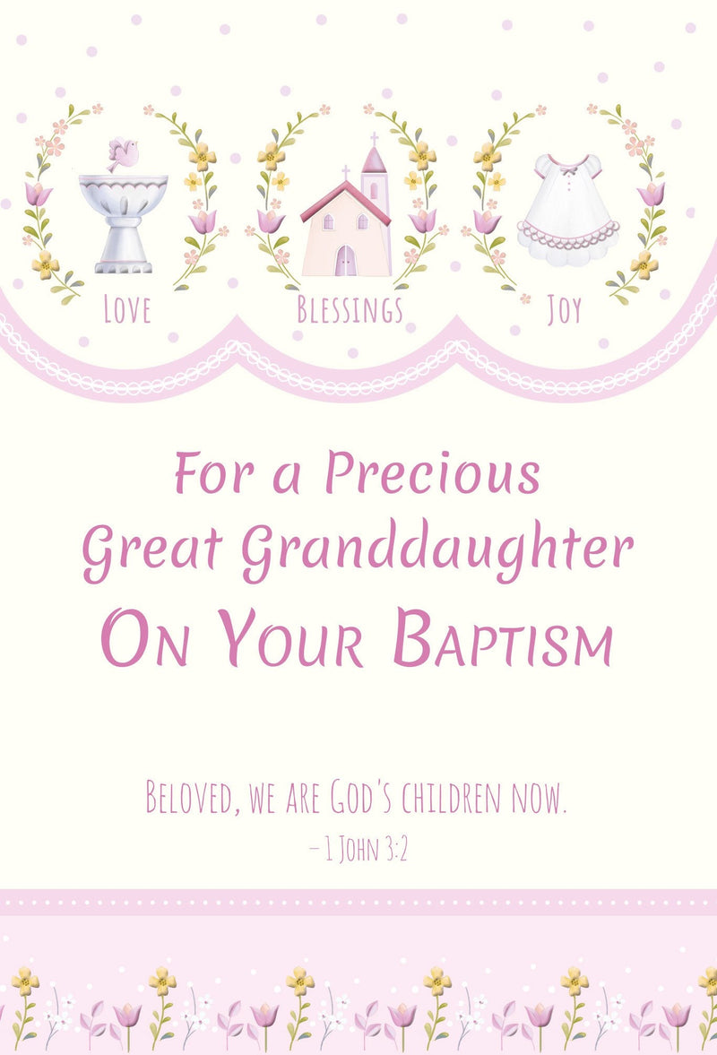 Great Granddaughter Baptism Card-1