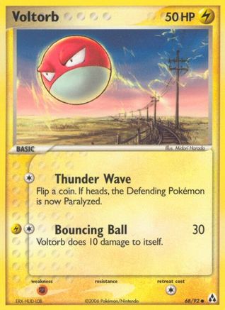 Voltorb 68/92 - Legend Maker Reverse Holofoil-1