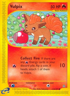 Vulpix 116/147 - Aquapolis Reverse Holofoil-1