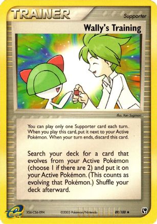 Wally's Training 89/100 - Sandstorm Reverse Holofoil-1