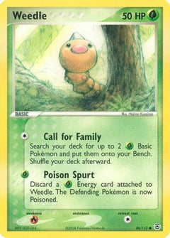 Weedle 86/112 - FireRed & LeafGreen-1
