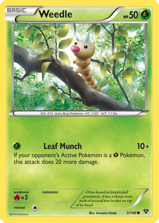 Weedle 3/146 - XY Base Set-1