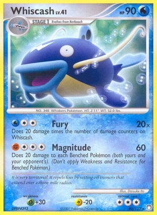Whiscash/123 - Mysterious Treasures Reverse Holofoil-1