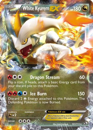 White Kyurem EX/113 - Legendary Treasures Holofoil-1