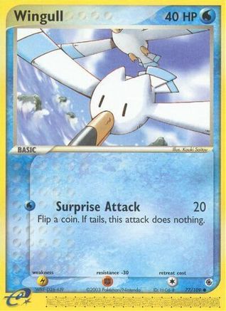 Wingull 77/109 - Ruby and Sapphire Reverse Holofoil-1