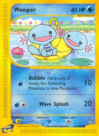 Wooper (117)/147 - Aquapolis Reverse Holofoil-1