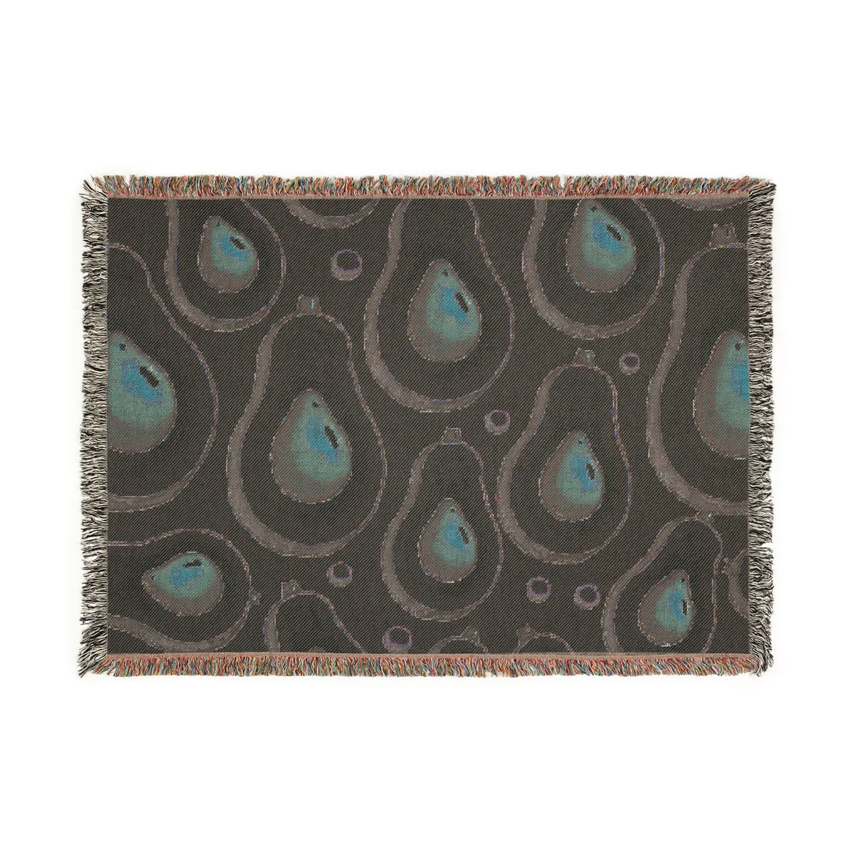Avocado Pattern Woven Blanket – Cozy Decorative Throw for Kitchen, Living Room & Gifts-5