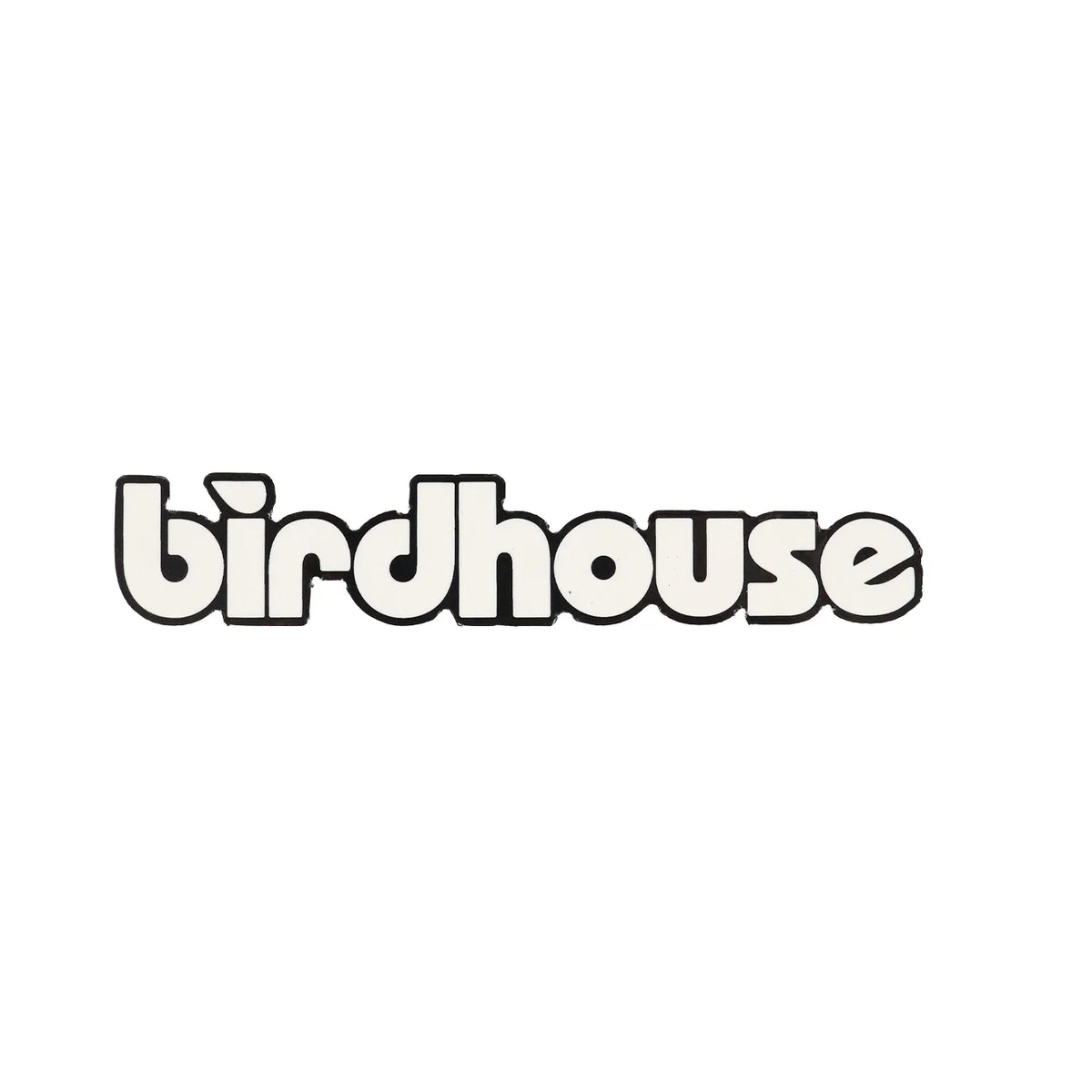 Birdhouse 'Text Logo' Sticker - White-1