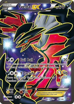 Yveltal EX (144 Full Art)/146 - XY Base Set Holofoil-1