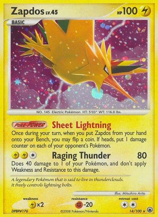 Zapdos/100 - Majestic Dawn Reverse Holofoil-1