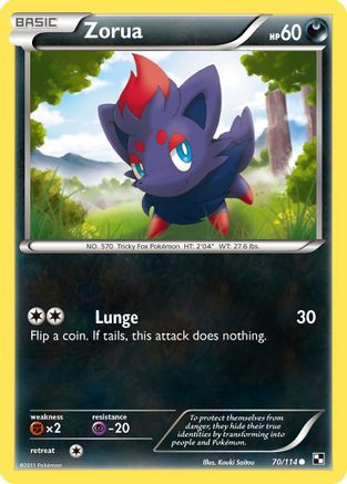 Zorua/114 - Black and White Reverse Holofoil-1