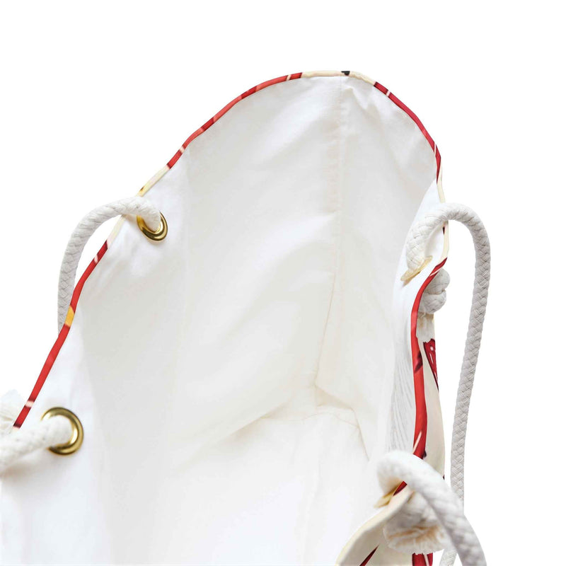 Hand-Drawn Hearts Weekender Bag | Valentine Pattern Tote-8