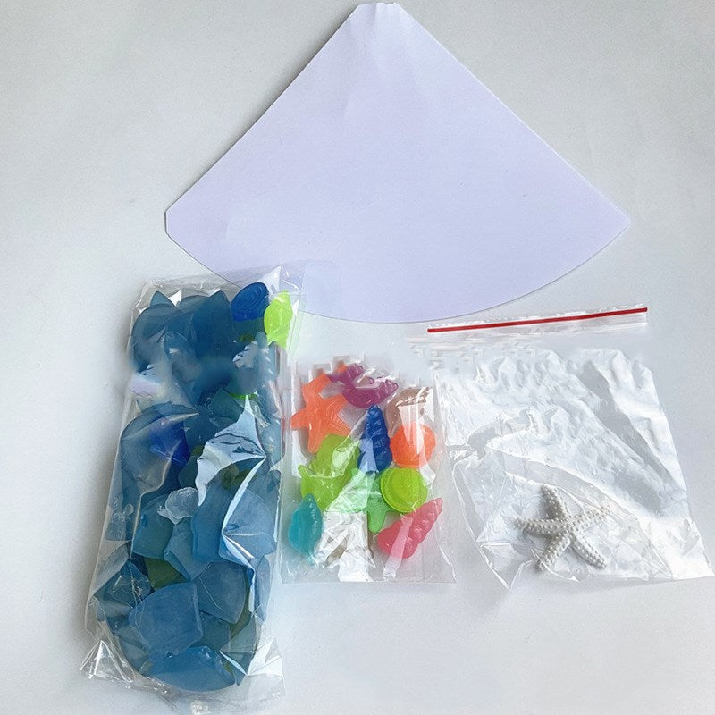 Blue Christmas Tree - DIY Holiday Tabletop Decoration-5