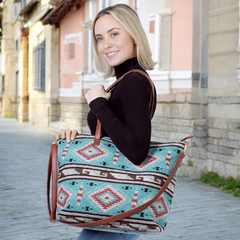 Turquoise Tote Bag-2