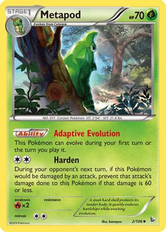 Metapod 2/106 - XY  Flashfire-1