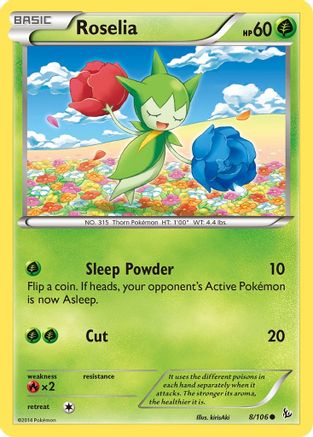 Roselia 8/106 - XY  Flashfire-1