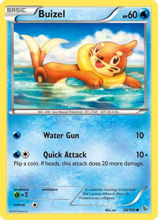 Buizel 28/106 - XY  Flashfire-1