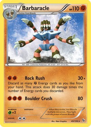 Barbaracle 49/106 - XY  Flashfire-1