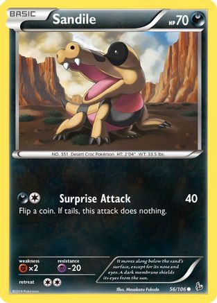 Sandile 56/106 - XY  Flashfire-1