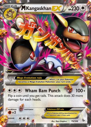 M Kangaskhan EX 79/106 - XY  Flashfire Holofoil-1