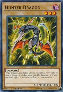 Hunter Dragon (YS14-EN003) - Super Starter: Space-Time Showdown 1st Edition-1