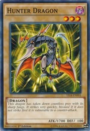 Hunter Dragon (YS14-EN003) - Super Starter: Space-Time Showdown 1st Edition-1