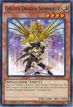 Golden Dragon Summoner (YS14-EN016) - Super Starter: Space-Time Showdown 1st Edition-1