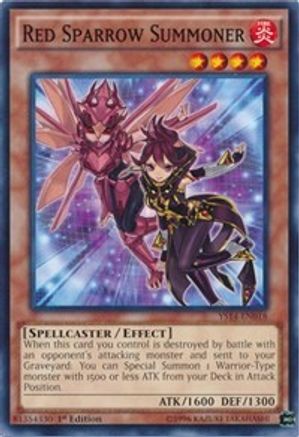 Red Sparrow Summoner (YS14-EN018) - Super Starter: Space-Time Showdown 1st Edition-1