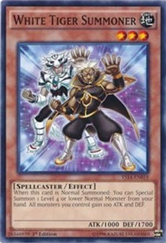 White Tiger Summoner (YS14-EN019) - Super Starter: Space-Time Showdown 1st Edition-1