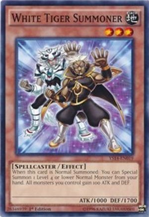 White Tiger Summoner (YS14-EN019) - Super Starter: Space-Time Showdown 1st Edition-1