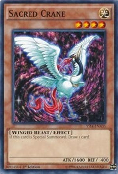 Sacred Crane (YS14-ENA05) - Super Starter: Space-Time Showdown Power-Up Pack 1st Edition-1