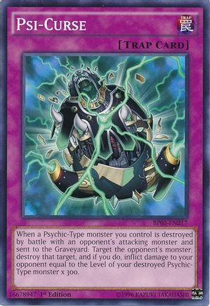 Psi-Curse (BP03-EN217) - Battle Pack 3: Monster League 1st Edition-1