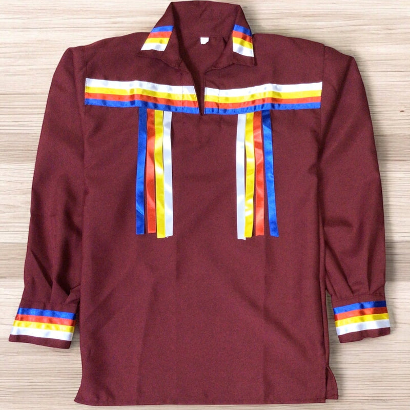 Maroon Youth Ribbon shirt-2