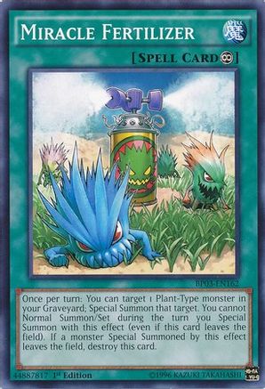 Miracle Fertilizer (BP03-EN162) - Battle Pack 3: Monster League 1st Edition-1