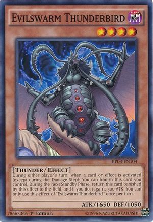 Evilswarm Thunderbird (BP03-EN104) - Battle Pack 3: Monster League 1st Edition-1