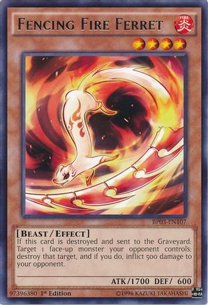 Fencing Fire Ferret (BP03-EN107) - Battle Pack 3: Monster League 1st Edition
