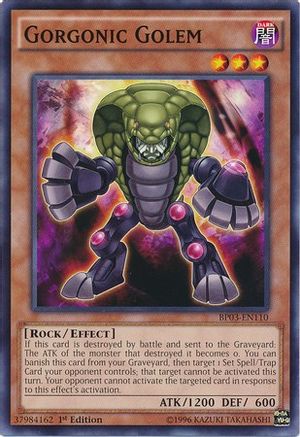 Gorgonic Golem (BP03-EN110) - Battle Pack 3: Monster League 1st Edition-1