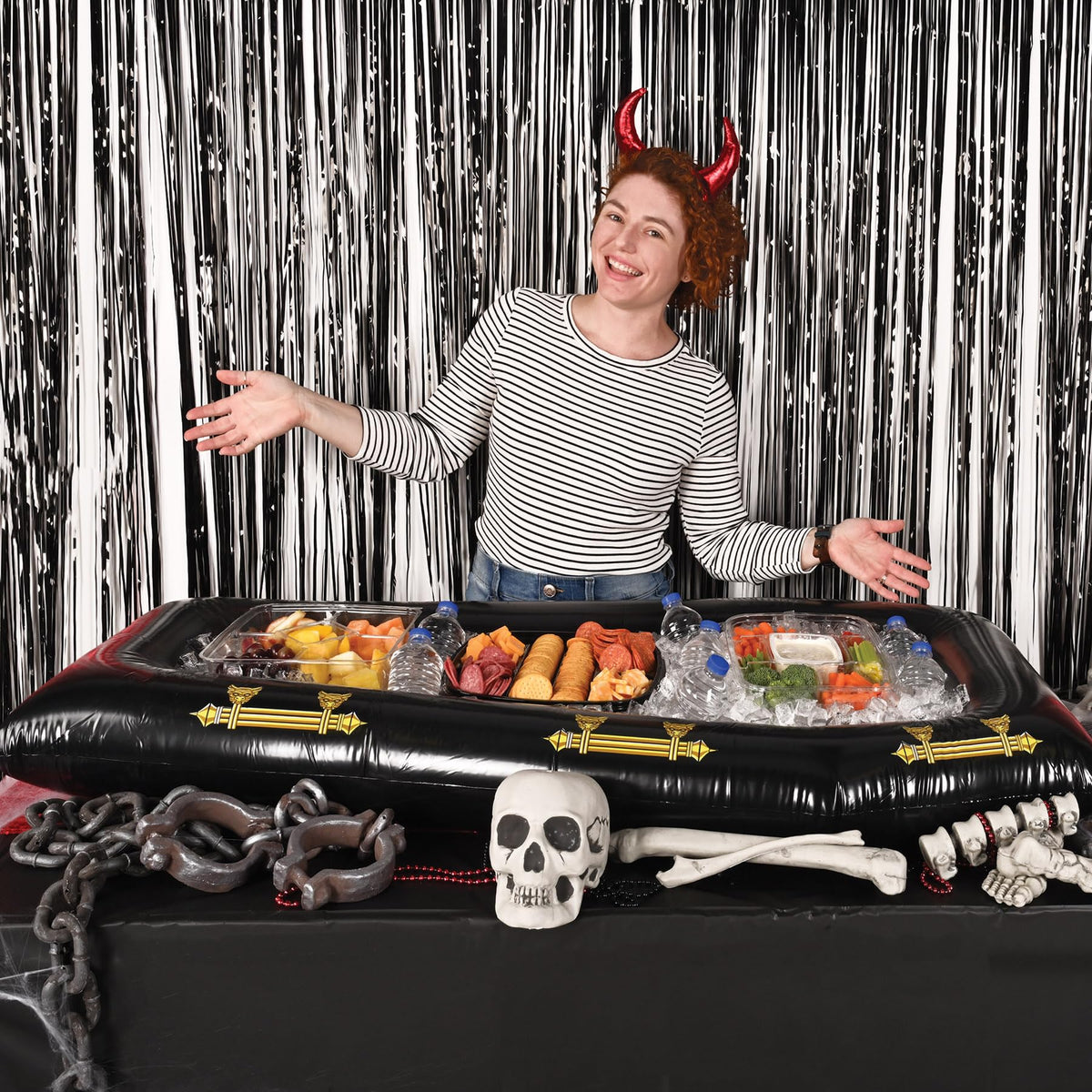 Beistle Inflatable Coffin Buffet Cooler-2
