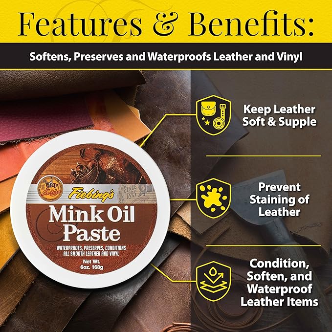 Fiebing's Smooth Leather Mink Oil Paste-3