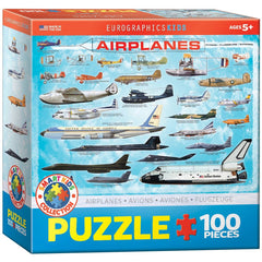 Eurographics Airplanes 100-Piece Puzzle - Ages 5+-1